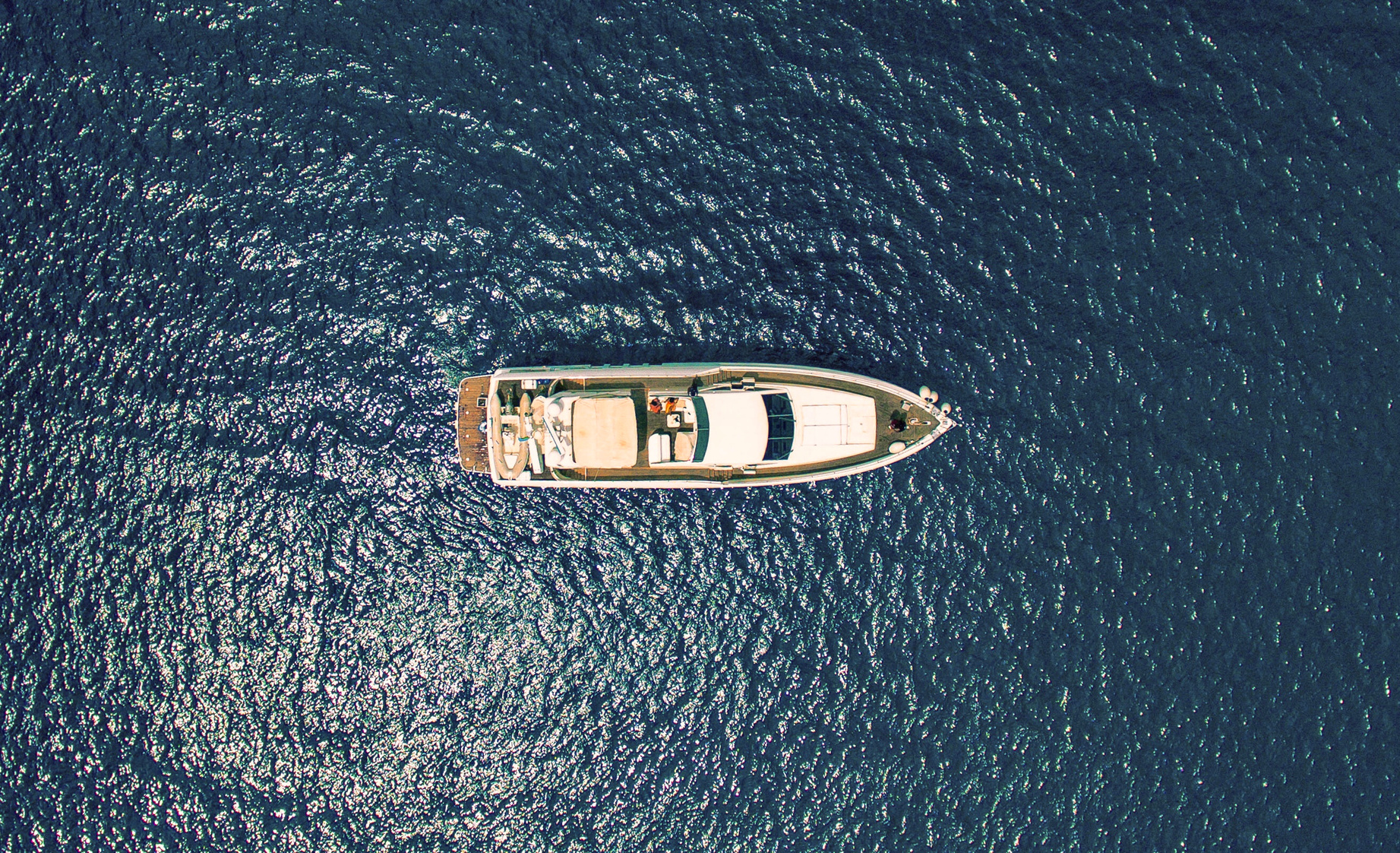 Yacht Sailing on Sea
